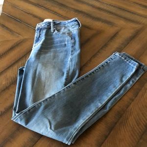 High rise ankle jean skinny